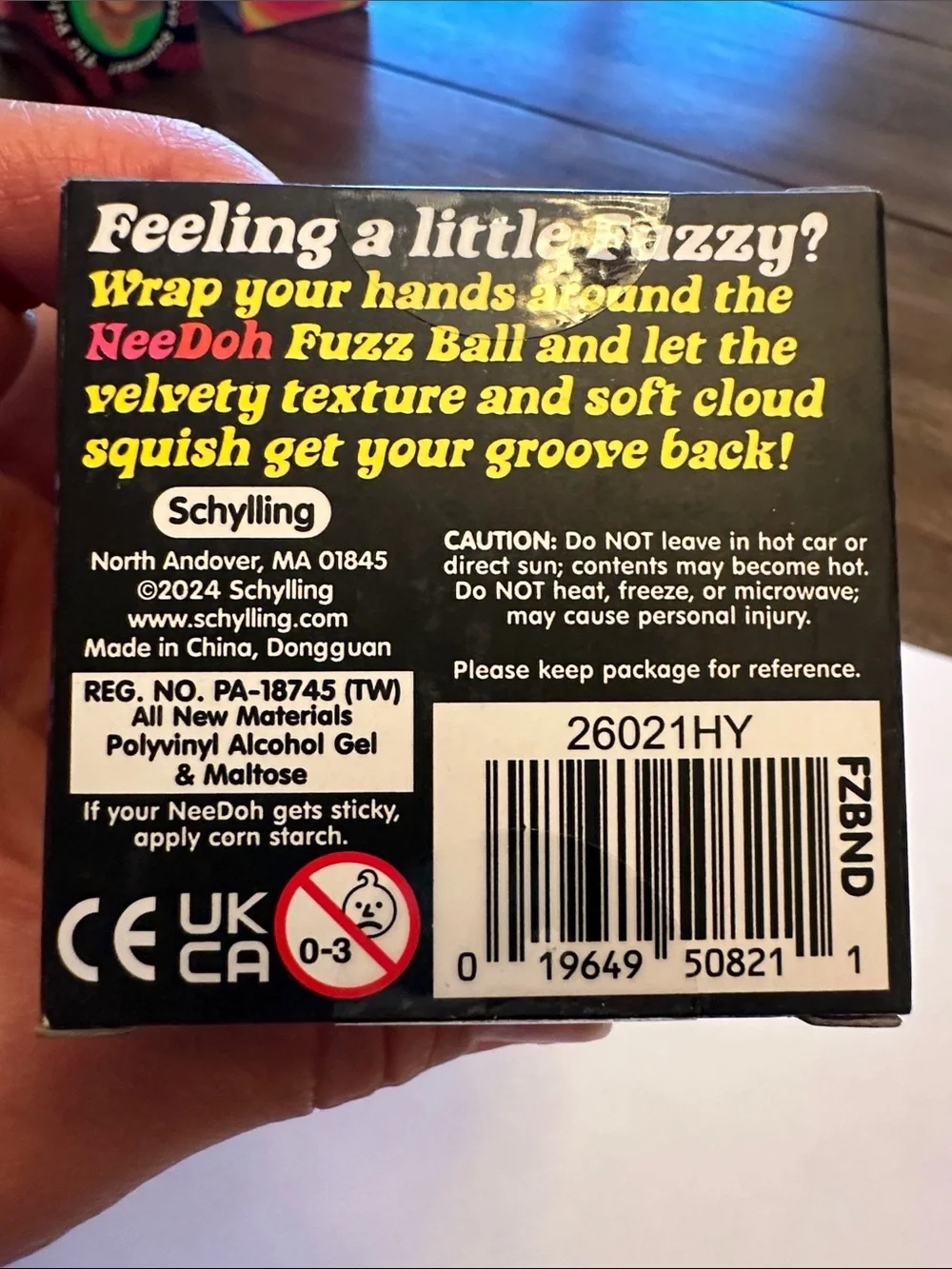 NeeDoh Fuzz Ball Purple NWT Velvet Sensory Squishy Fidget Toy Rare